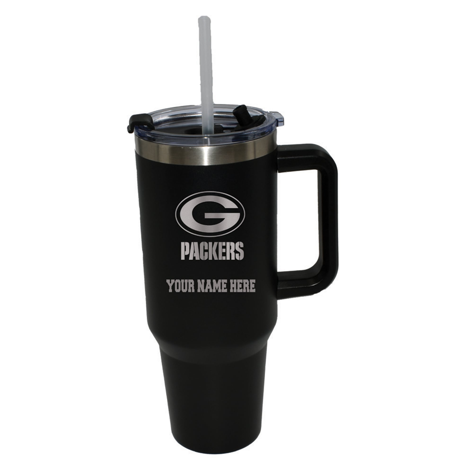 The Memory Company  Green Bay Packers Personalized Black 40oz. Colossal Tumbler