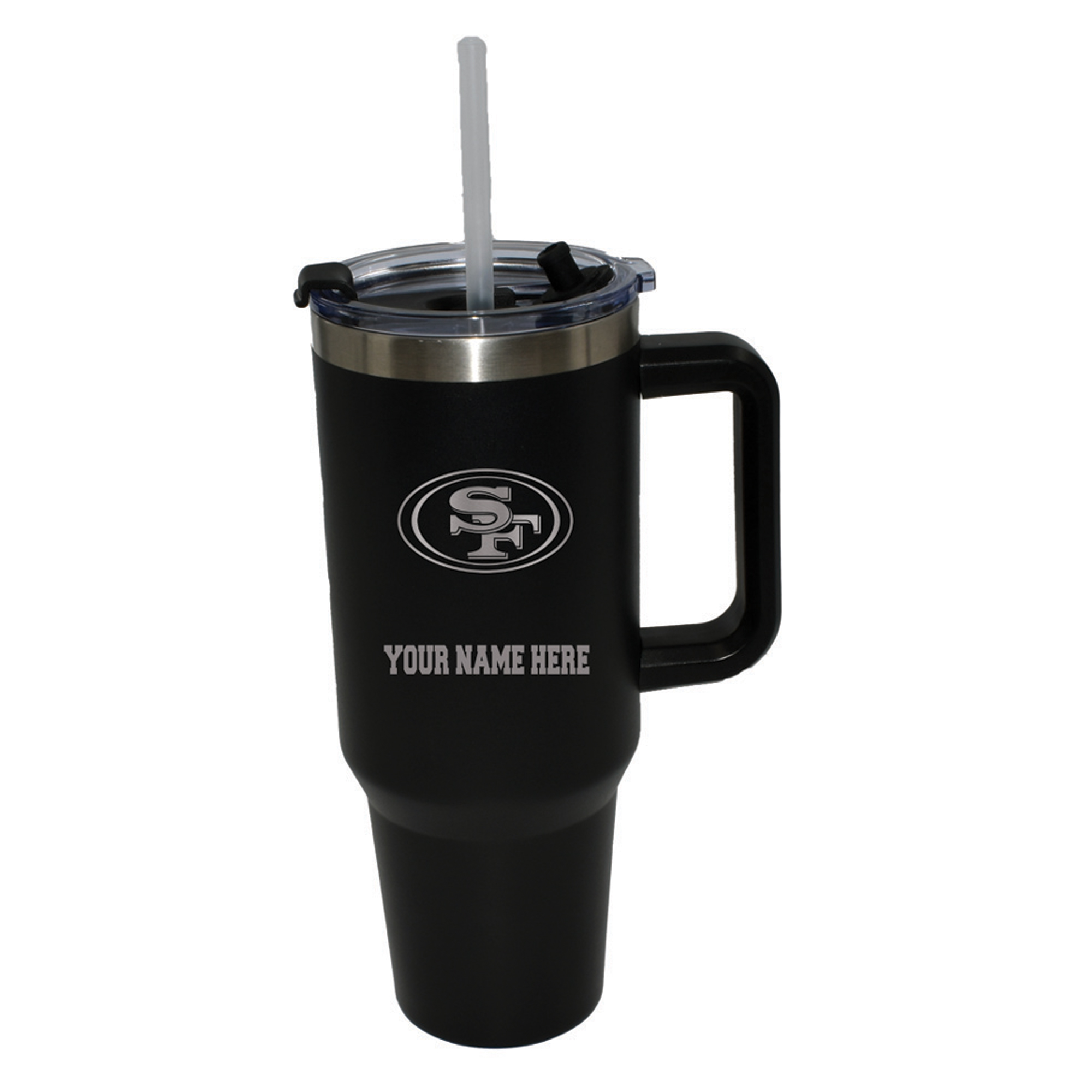 The Memory Company San Francisco 49ers Personalized Black 40oz. Colossal Tumbler