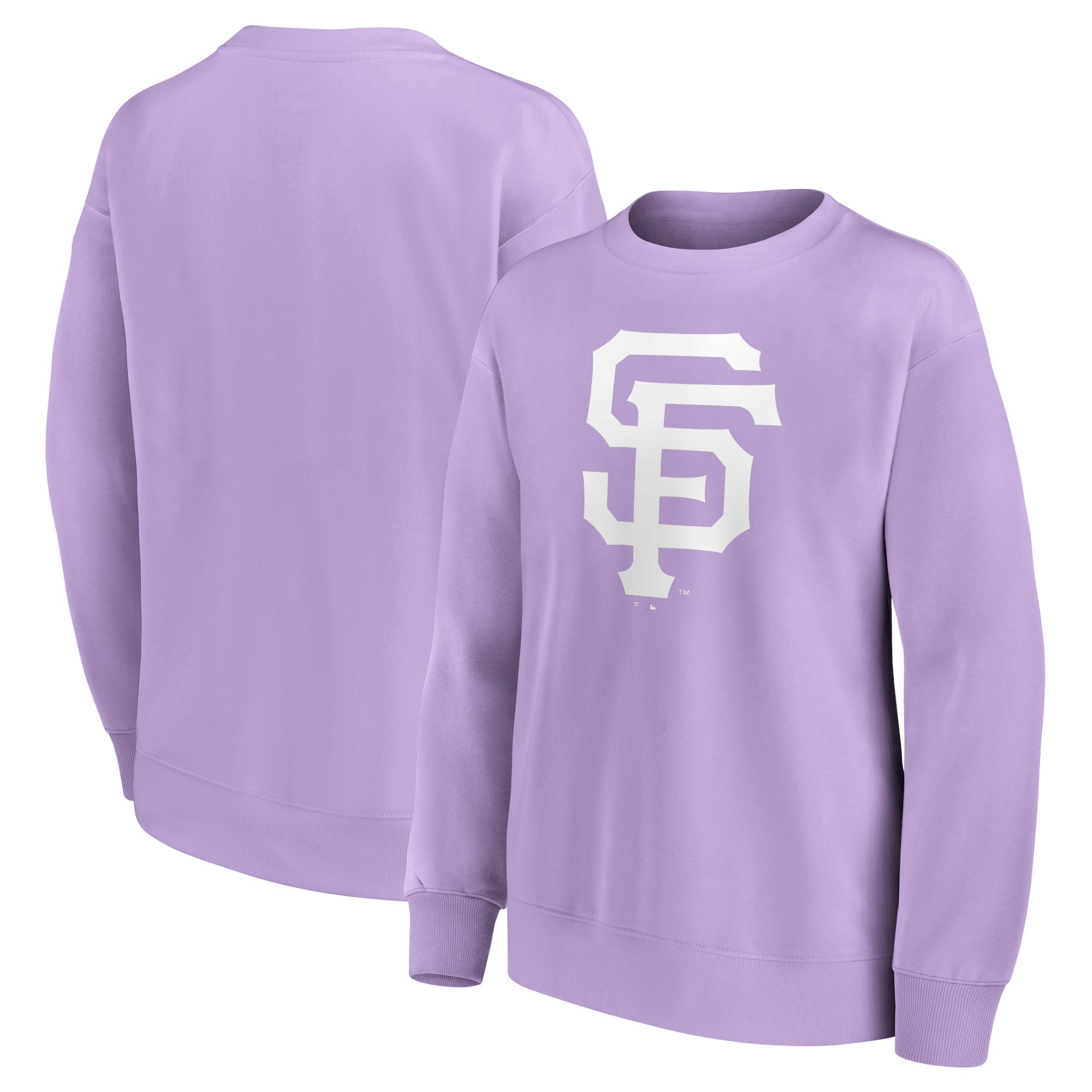 Felpa girocollo oversize con grafica mono logo dei San Francisco Giants - Donna