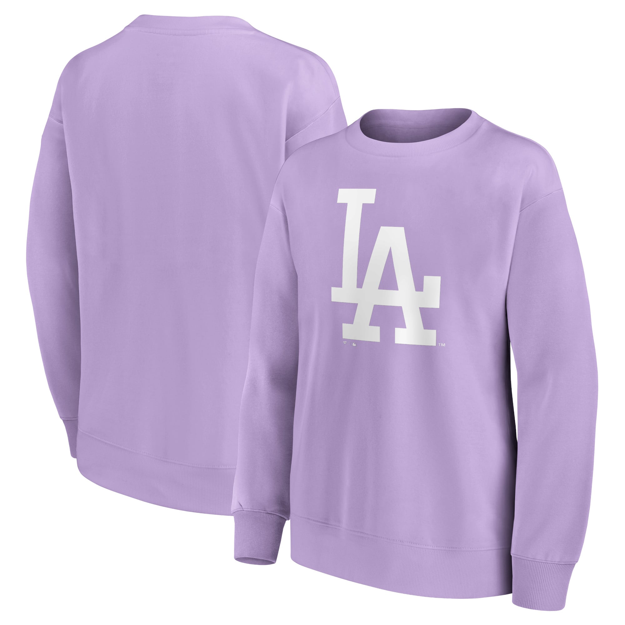 Felpa girocollo oversize con grafica mono logo dei Los Angeles Dodgers - Donna