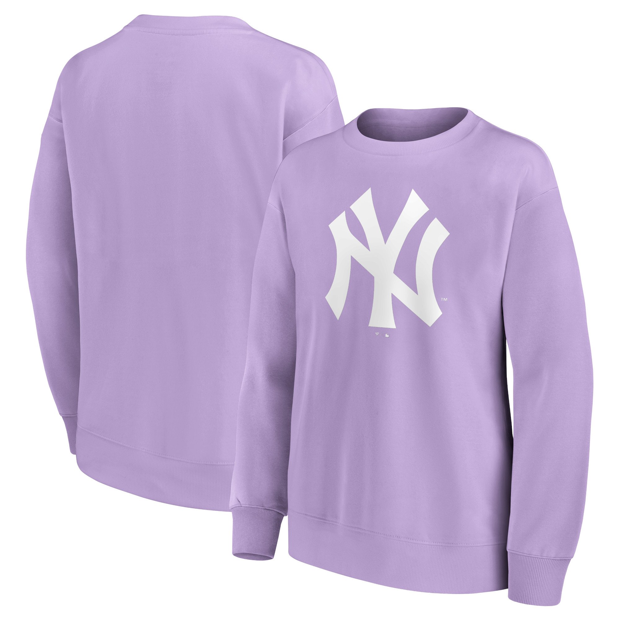 Felpa girocollo oversize con grafica mono logo dei New York Yankees - Donna
