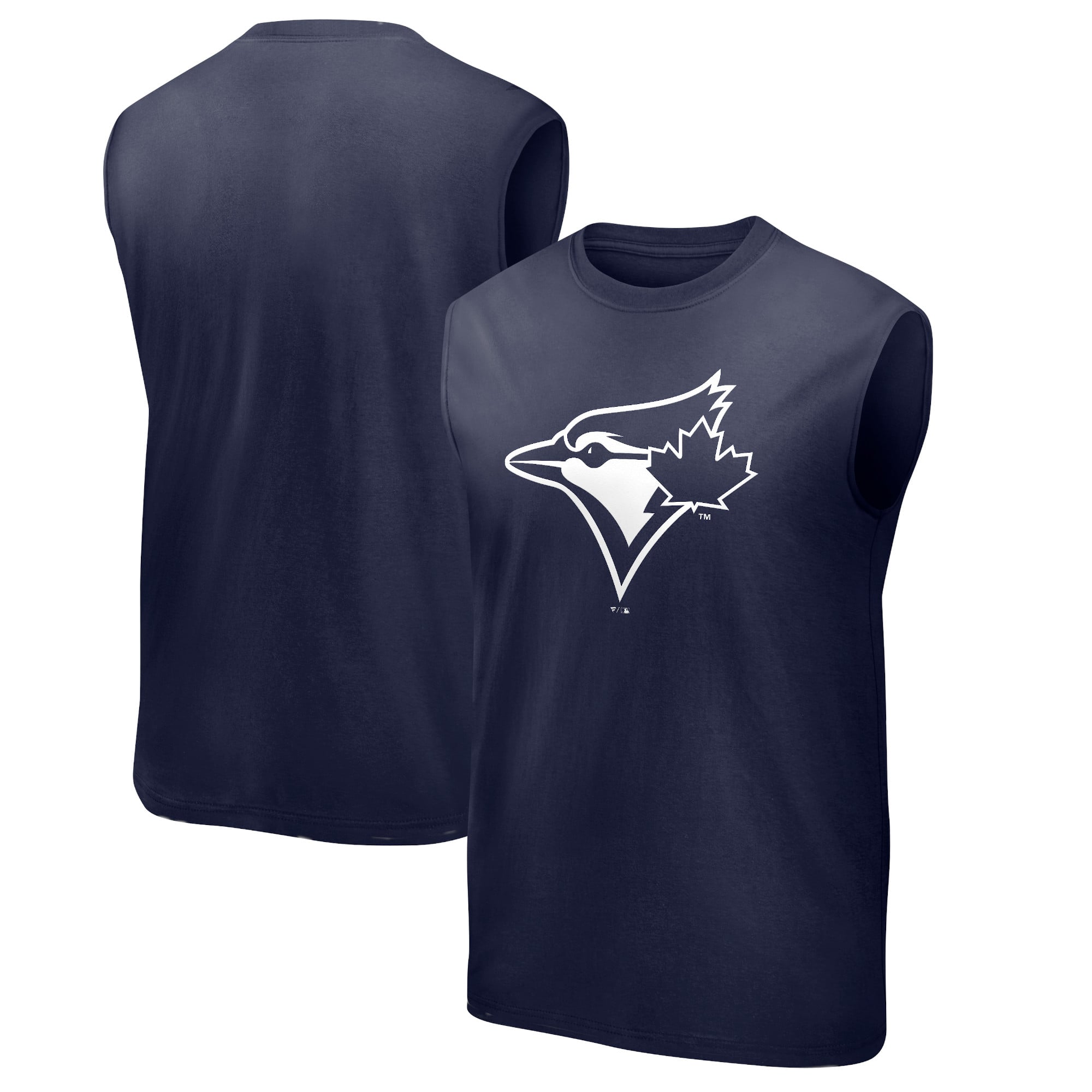 Camiseta sin mangas con gráfico y logo mono de los Toronto Blue Jays para hombre: retailer-supplied image