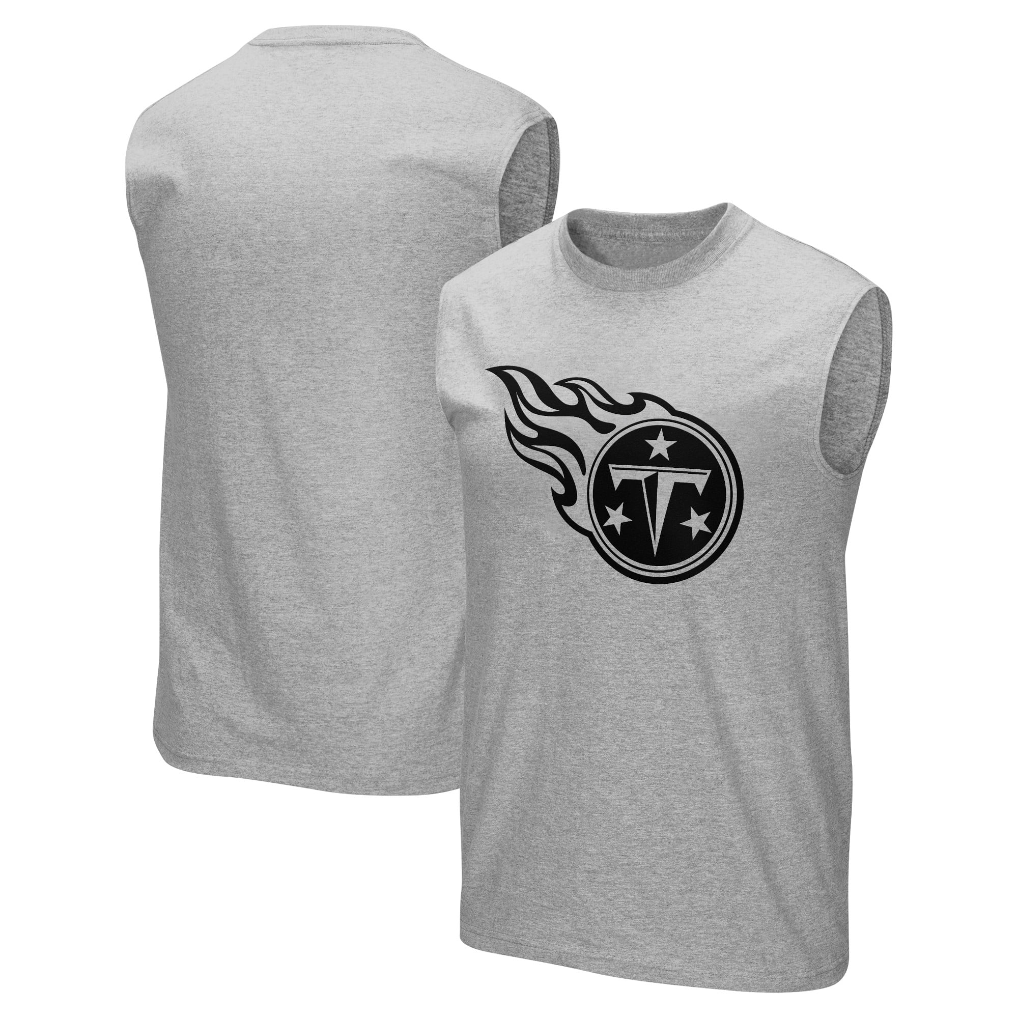 Camiseta sin mangas con gráfico y logo monocromático de los Tennessee Titans para hombre