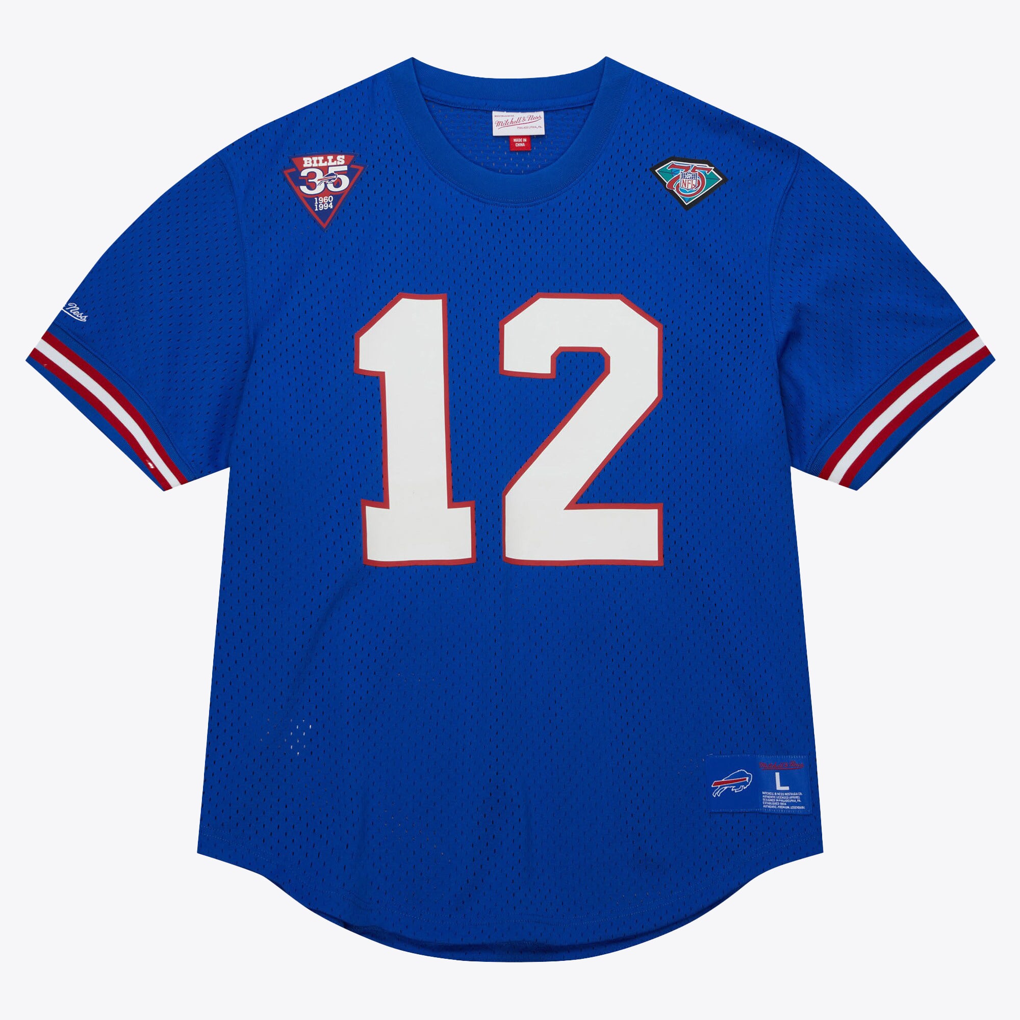 Buffalo Bills Mitchell & Ness Name & Nummer Mesh Trikot - königsBlau - Jim Kelly - Herren