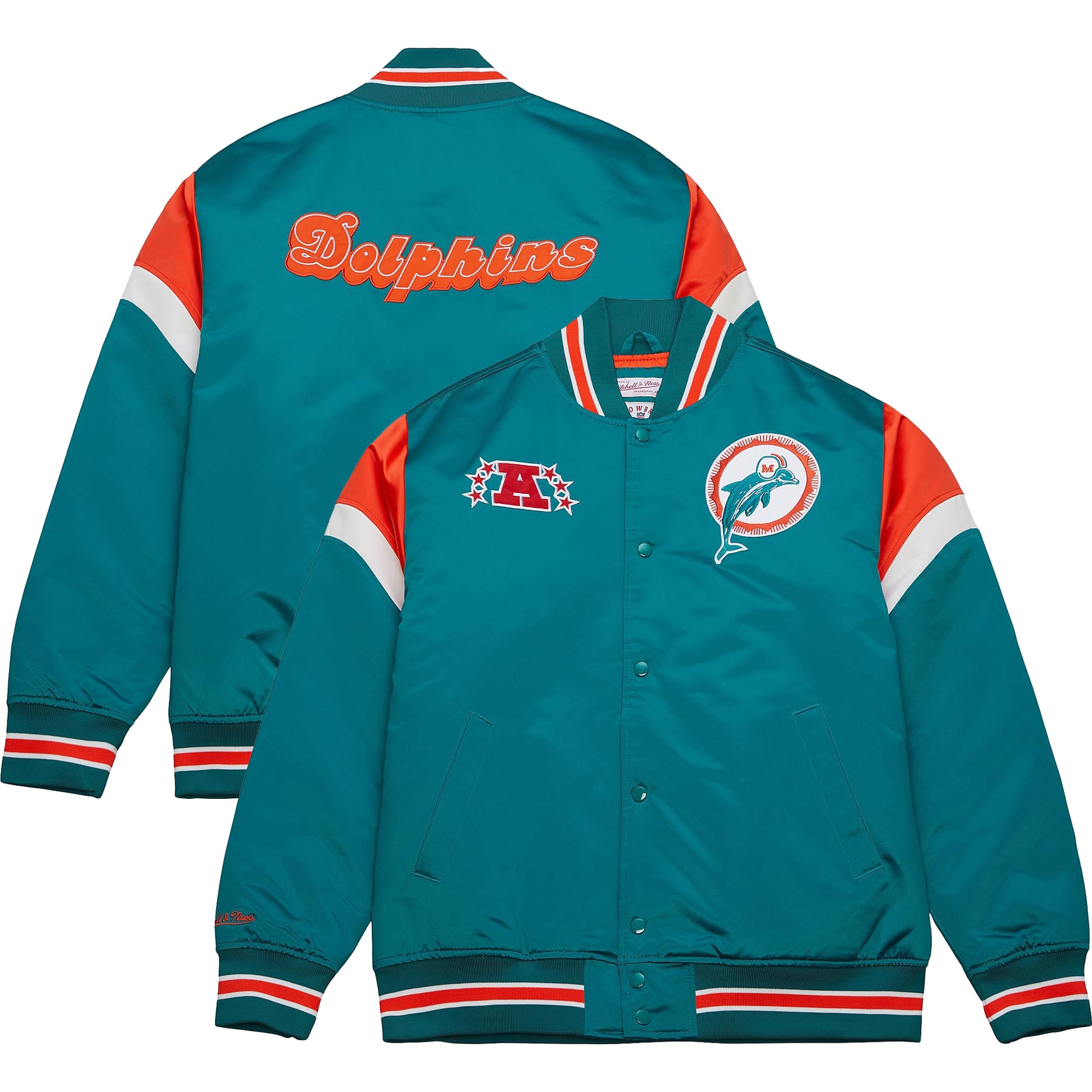 Giacca in raso pesante Miami Dolphins