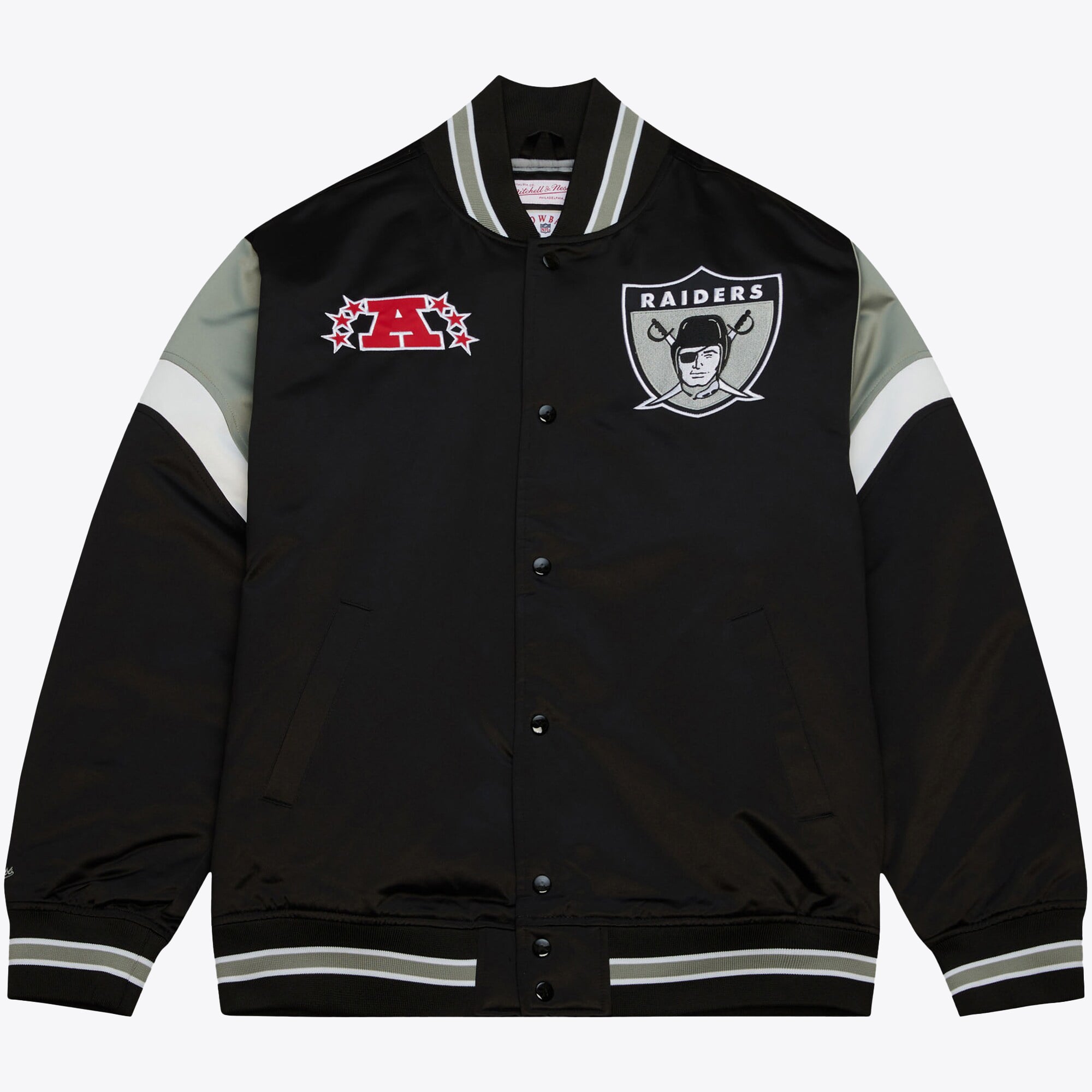 Giacca in raso Oakland Raiders Pesante