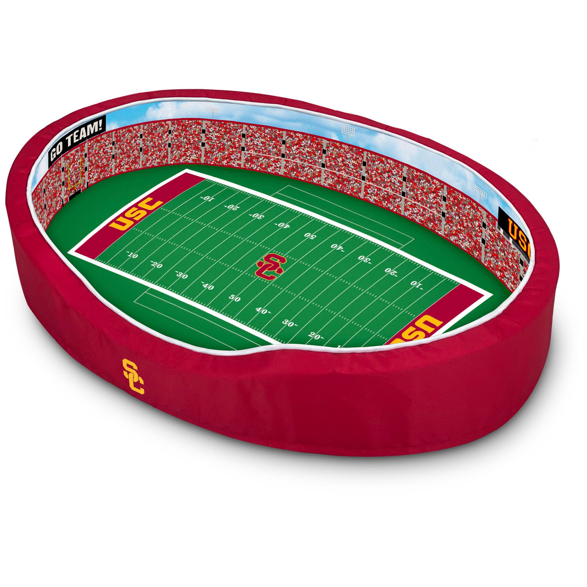 Cardinal USC Trojans Stadium Oval Pet Bed