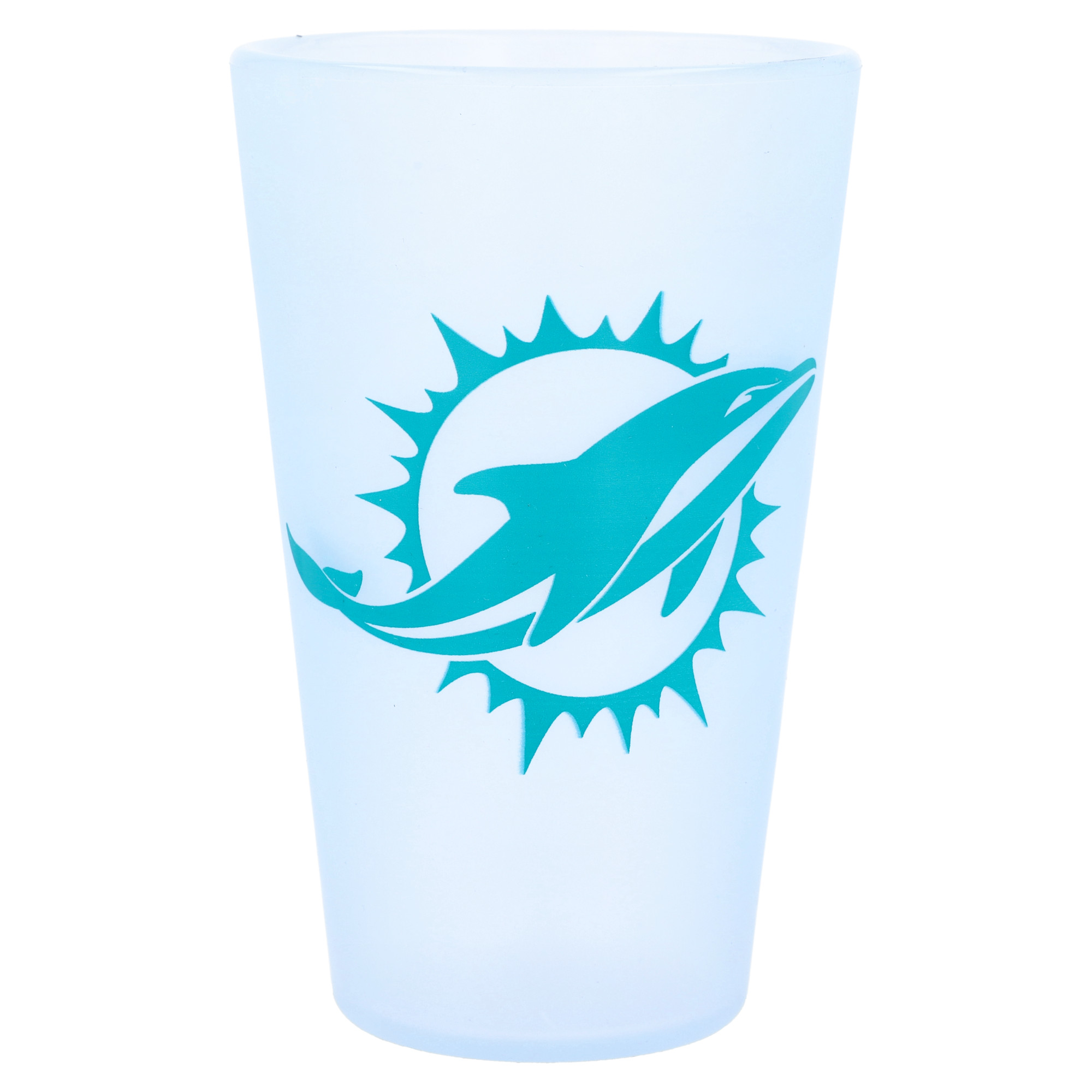 WinCraft Miami Dolphins 16oz. Icicle Silicone Pint Glass WinCraft Miami Dolphins 16oz. Icicle Silicone Pint Glass
