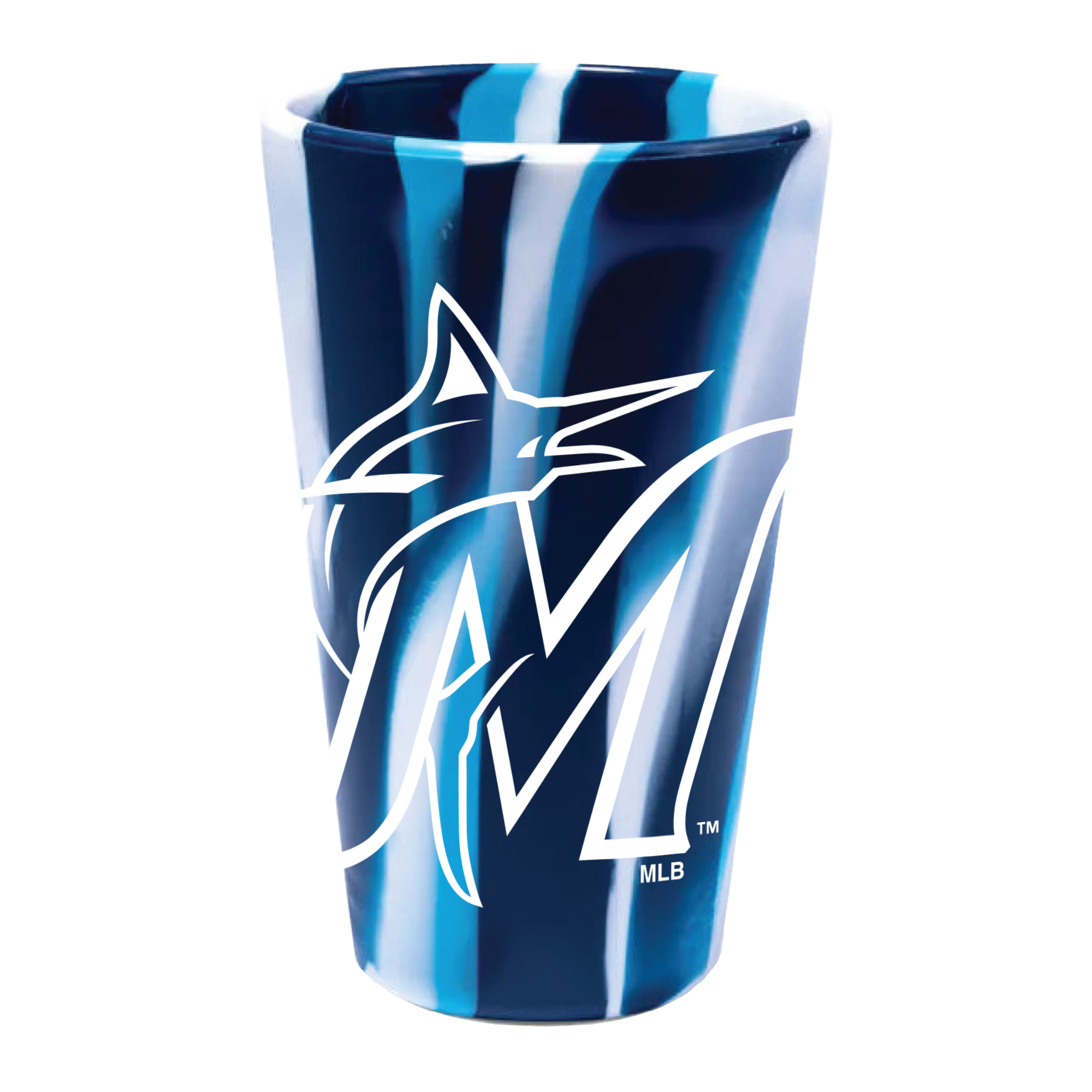 WinCraft Miami Marlins 16oz. Fashion Silicone Pint Glass WinCraft Miami Marlins 16oz. Fashion Silicone Pint Glass