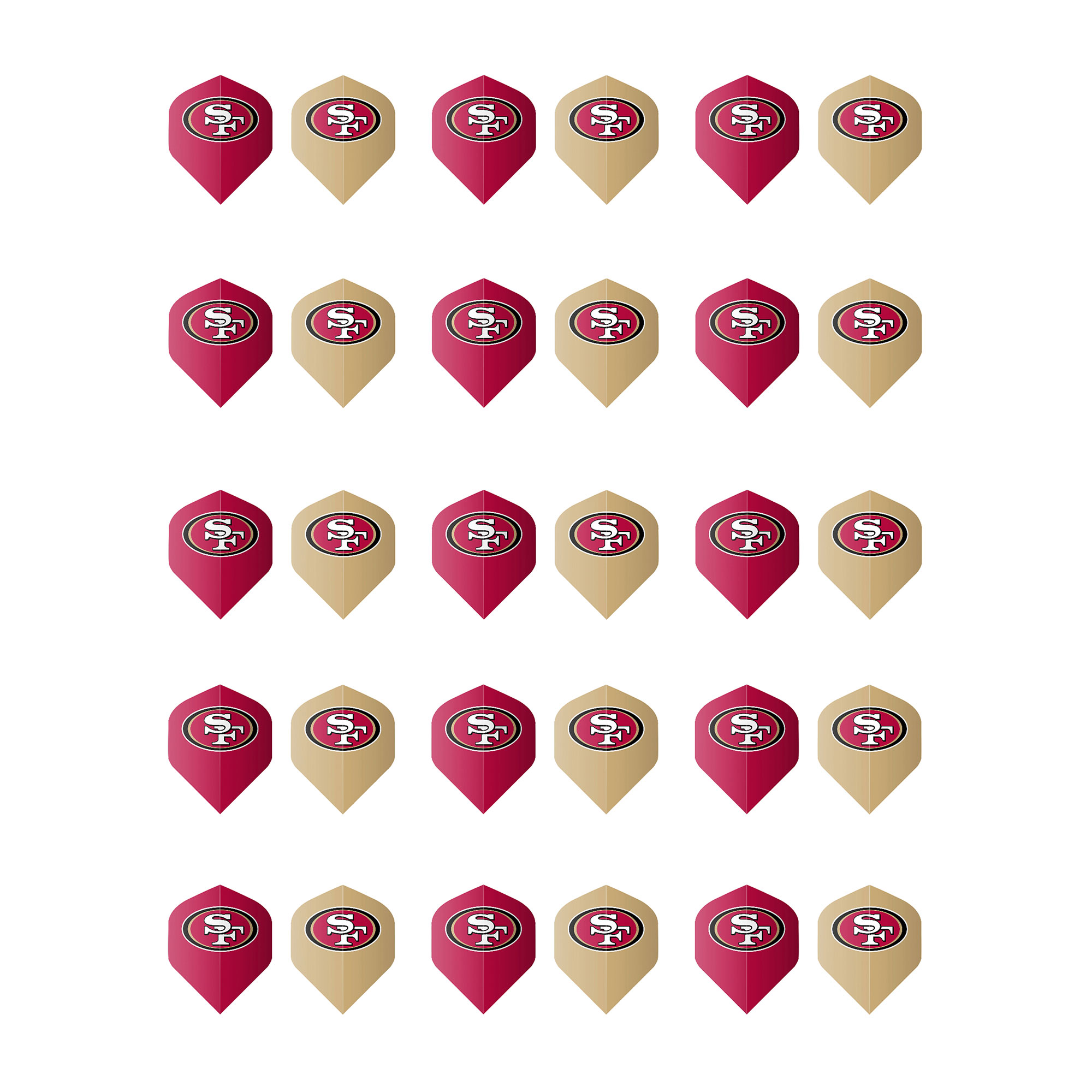 Imperial  San Francisco 49ers Ten-Pack Fan's Choice Flight Set