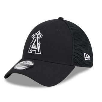 Men's New Era Black Los Angeles Angels Neo 39THIRTY Flex Hat