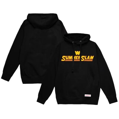 Men's Mitchell & Ness Black SummerSlam Pullover Hoodie