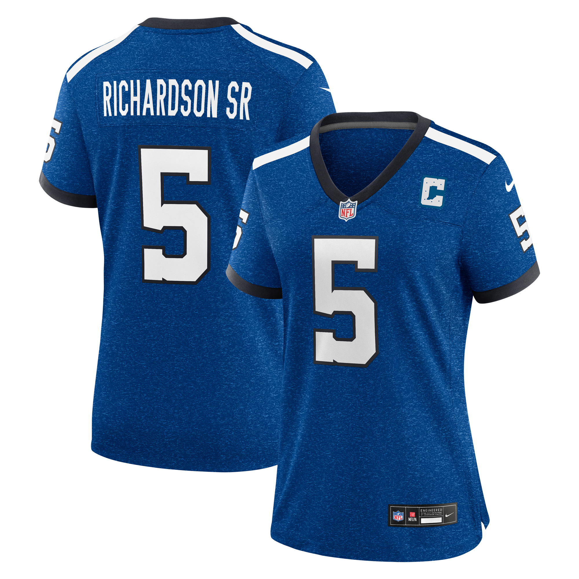 Camiseta Nike Game Indiana Nights de la 3ª equipación del Indianapolis Colts - Azul real - Anthony Richardson - Mujer