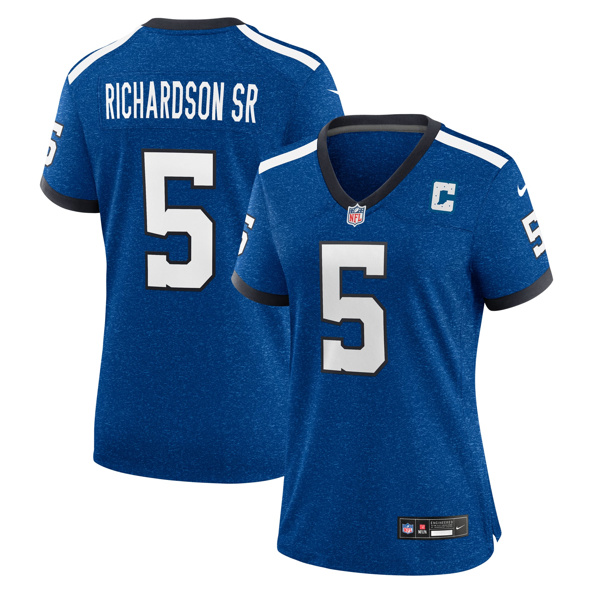 Camiseta Nike Game Indiana Nights de la 3ª equipación del Indianapolis Colts - Azul real - Anthony Richardson - Mujer