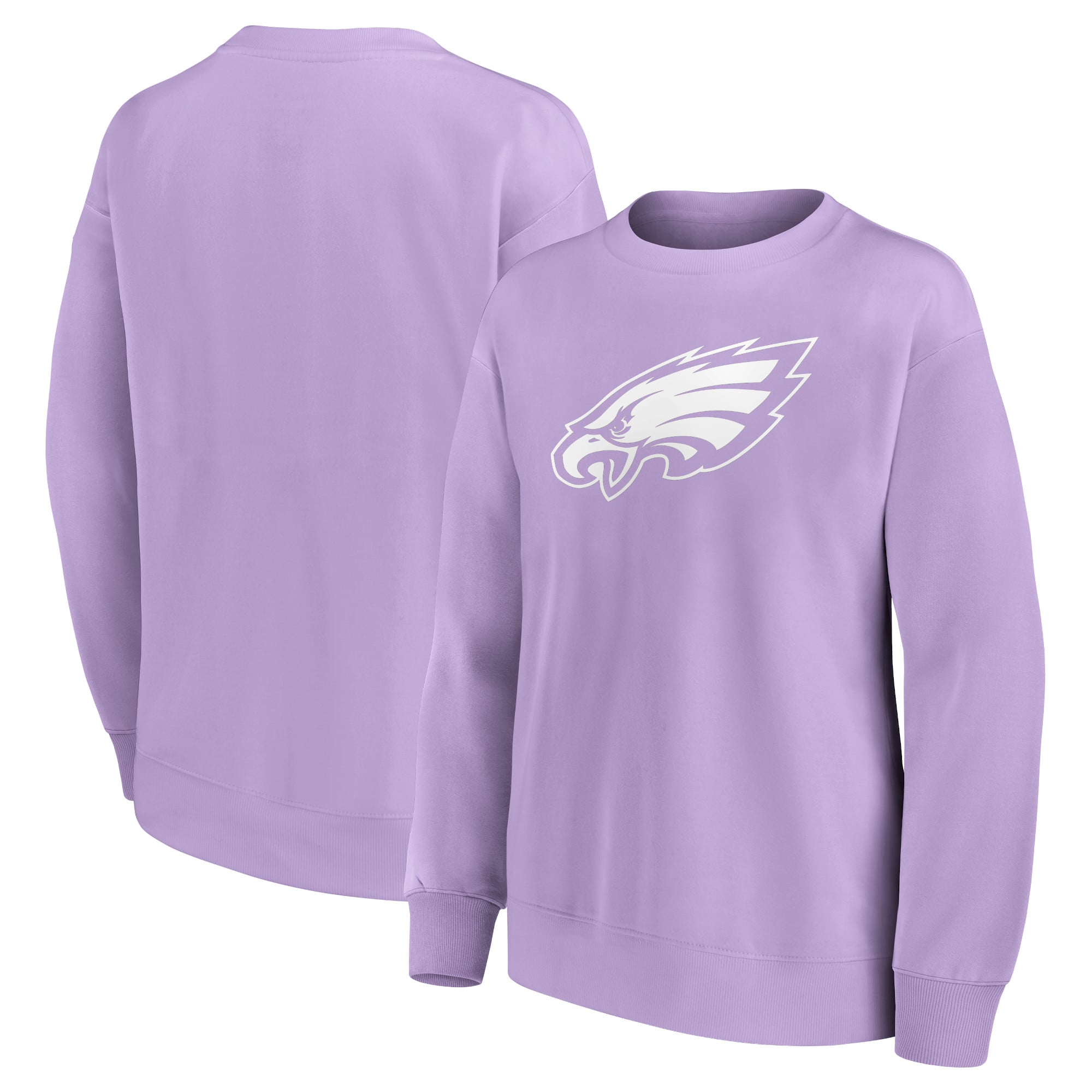 Felpa girocollo oversize con grafica mono logo dei Philadelphia Eagles - Donna