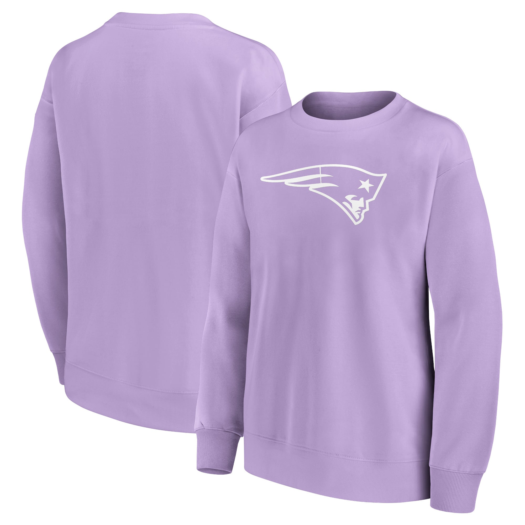 Felpa girocollo oversize con grafica mono logo dei New England Patriots - Donna