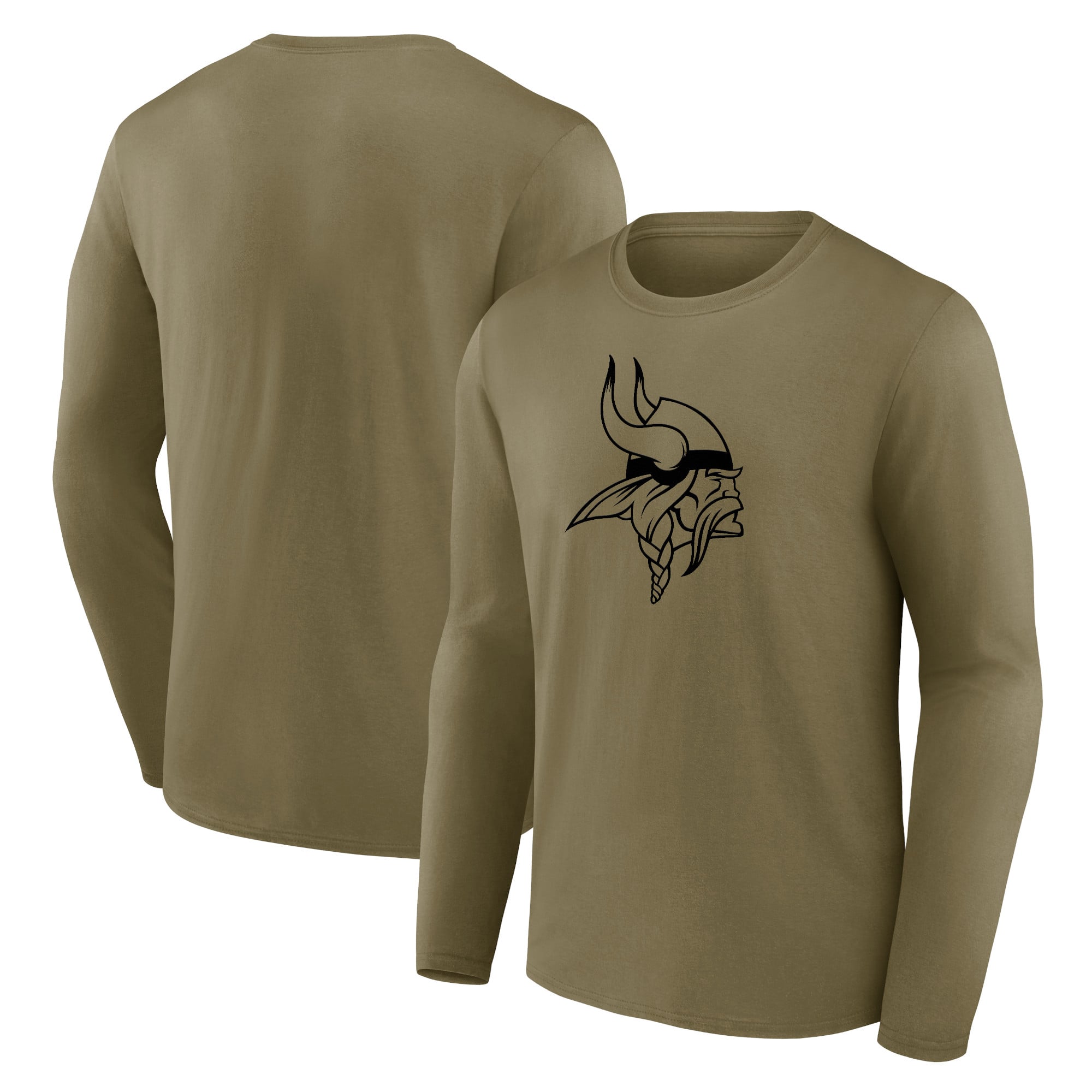 T-shirt à manches longues graphique à logo mono Minnesota Vikings - Hommes