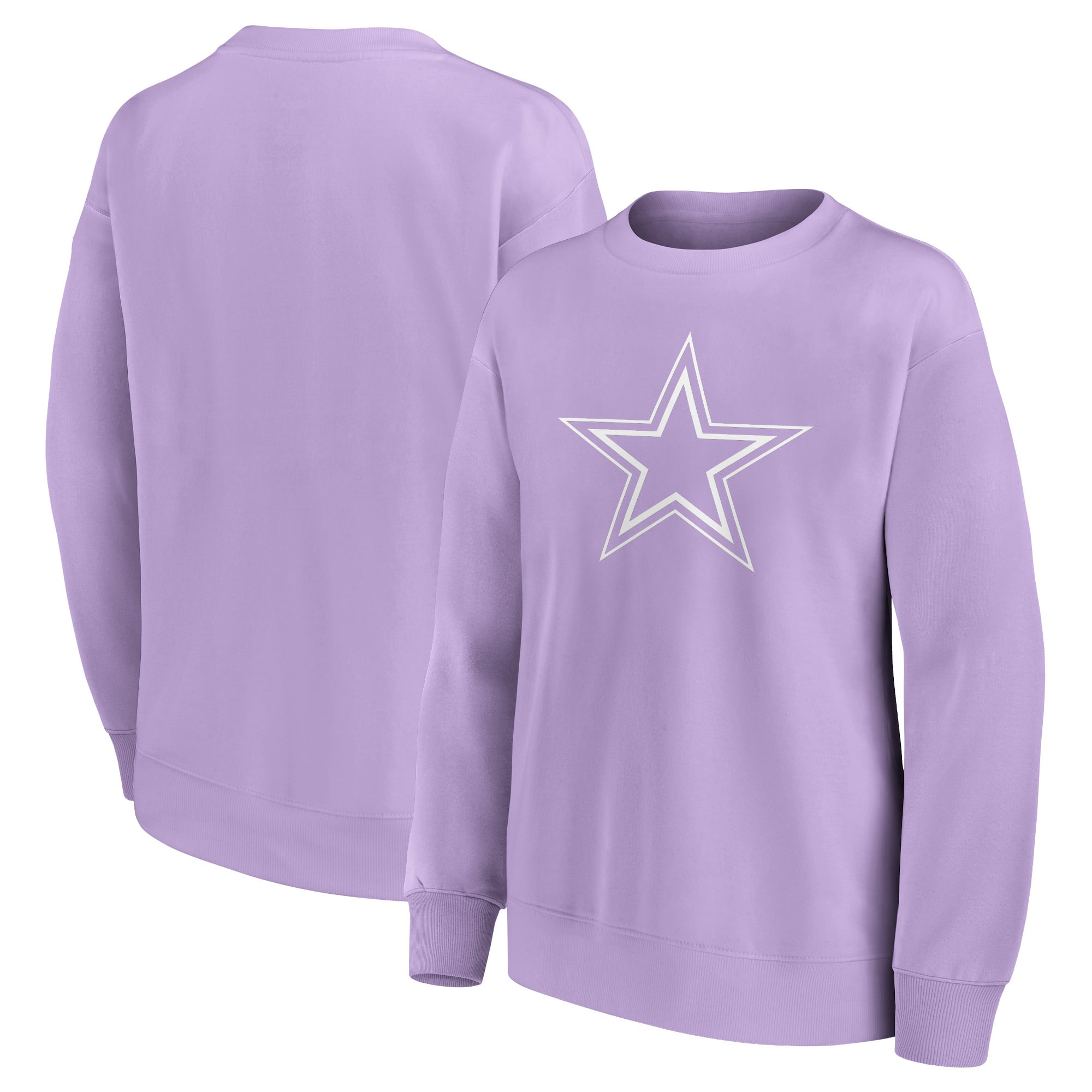 Sudadera extragrande con gráfico de logotipo monográfico de los Dallas Cowboys - Mujer