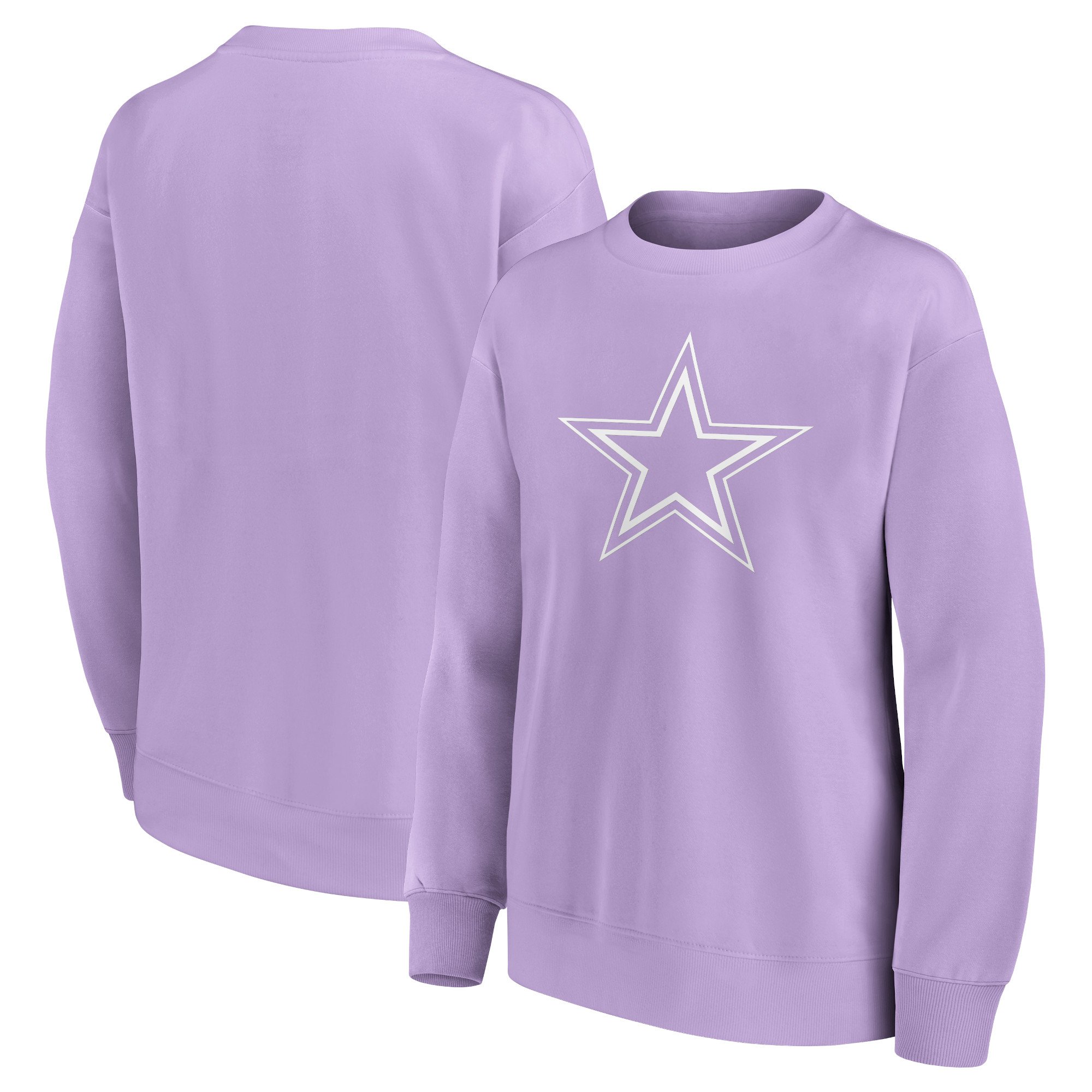 Felpa girocollo oversize con grafica mono logo dei Dallas Cowboys - Donna