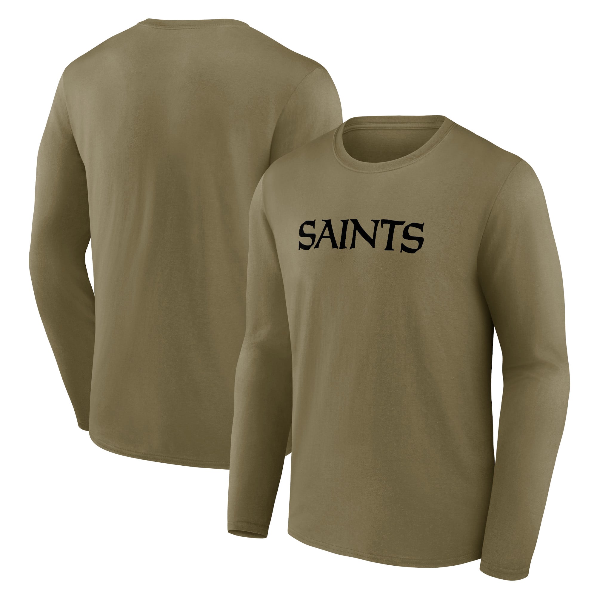 T-shirt à manches longues graphique à logo mono New Orleans Saints - Homme