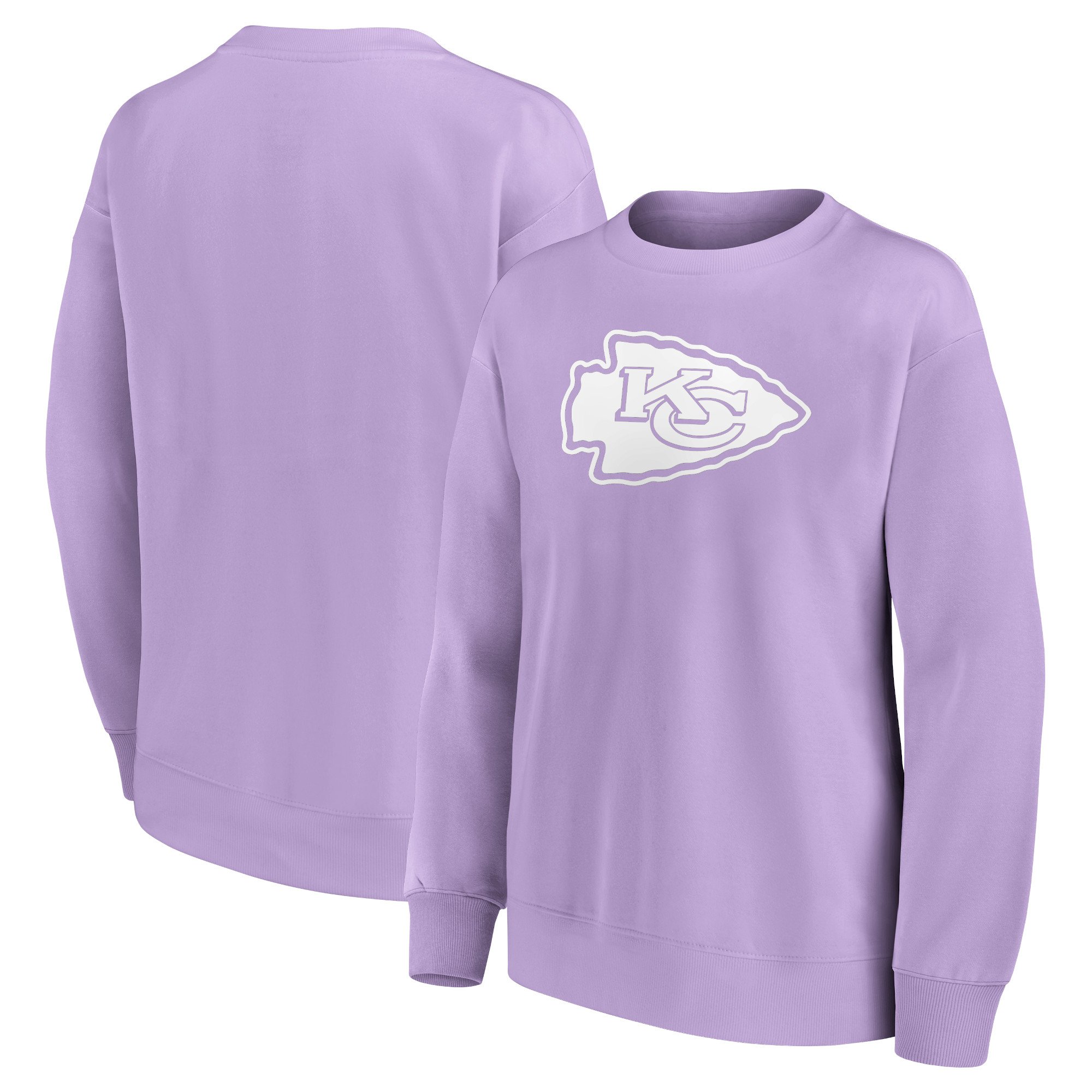 Felpa girocollo oversize grafica con logo mono dei Kansas City Chiefs - Donna
