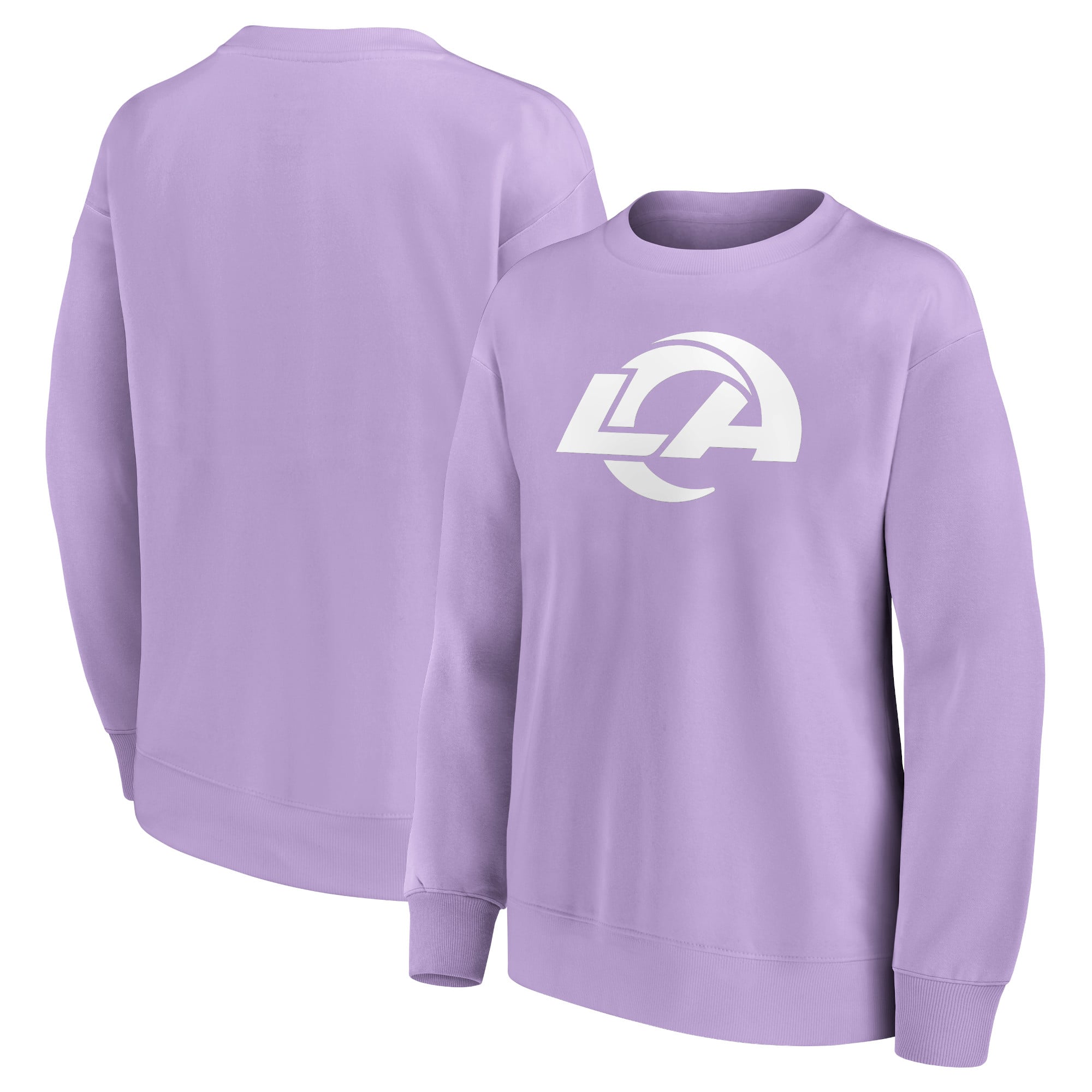Felpa girocollo oversize con grafica mono logo Los Angeles Rams - Donna