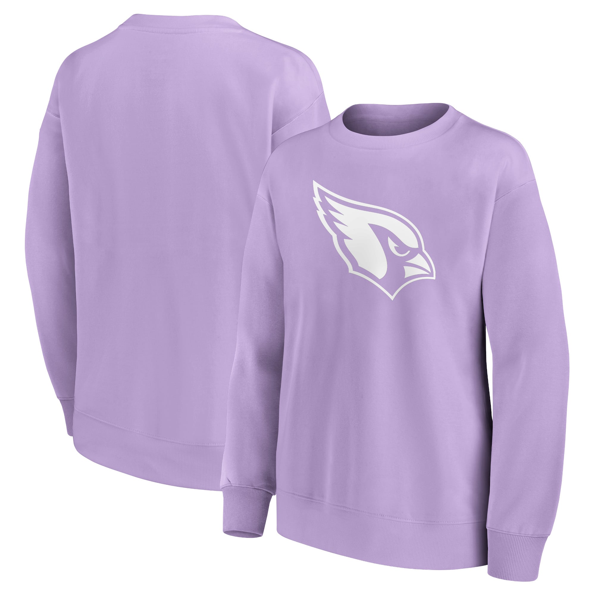 Felpa girocollo oversize con grafica mono logo Arizona Cardinals - Donna