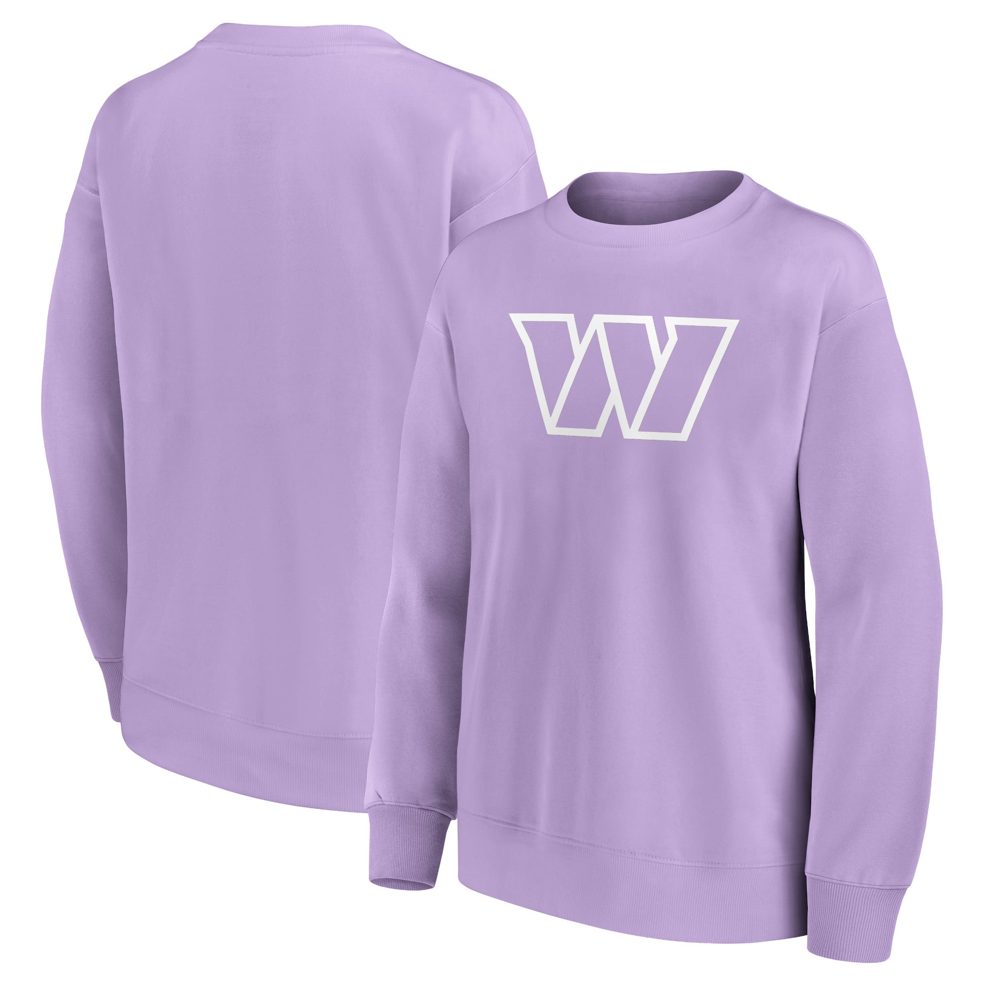 Felpa girocollo oversize con grafica mono logo Washington Commanders - Donna