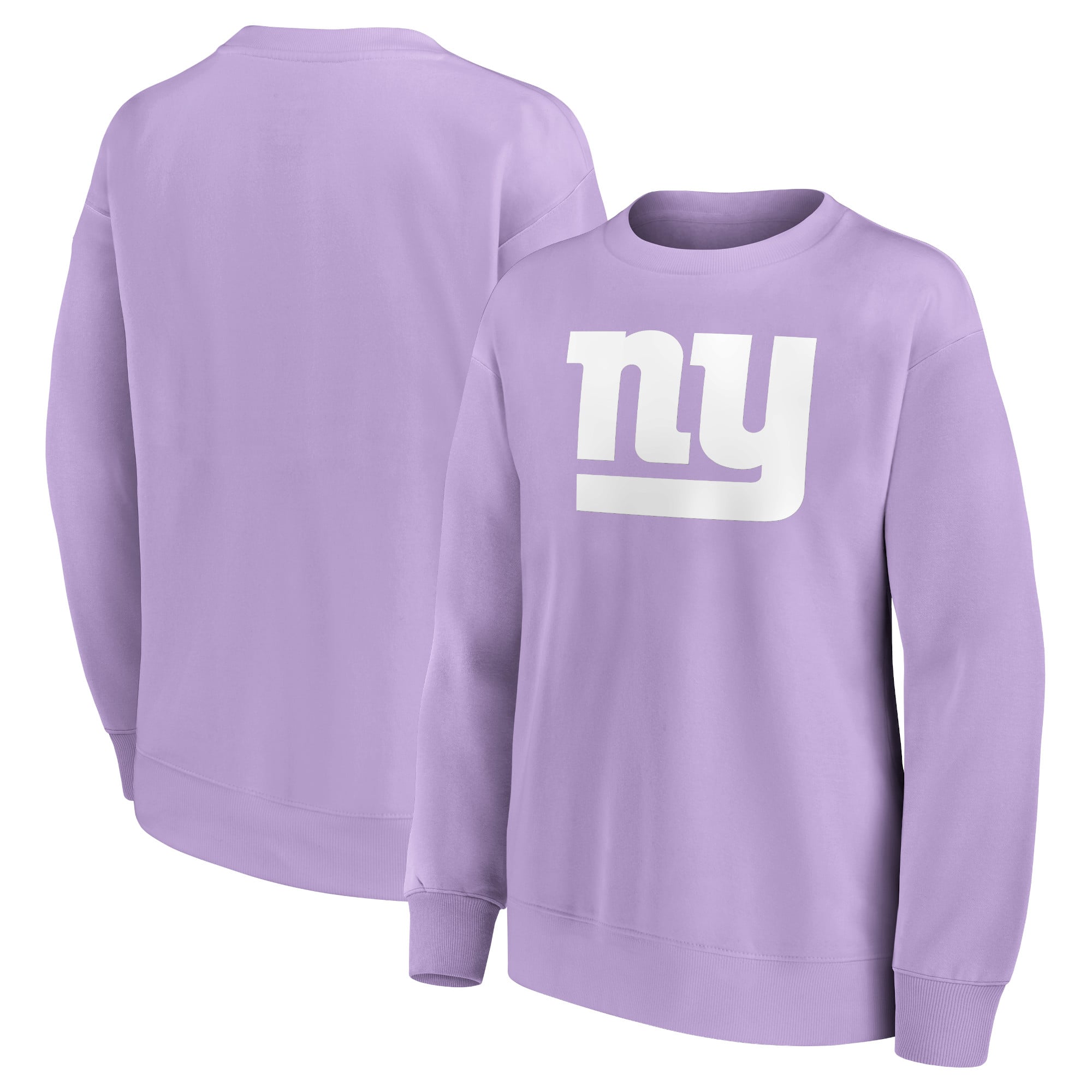 Felpa girocollo oversize con grafica mono logo dei New York Giants - Donna