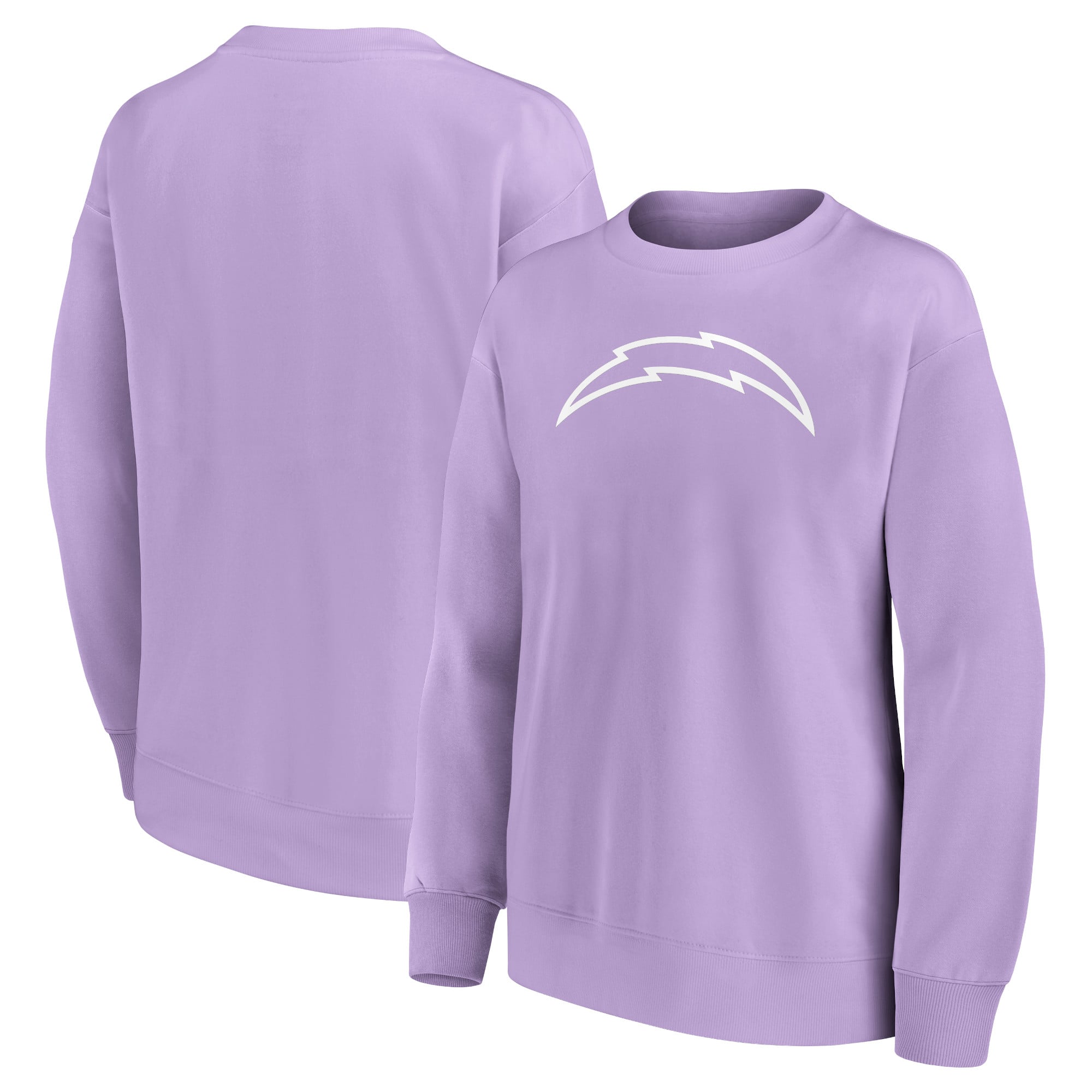 Felpa girocollo oversize con grafica mono logo Los Angeles Chargers - Donna