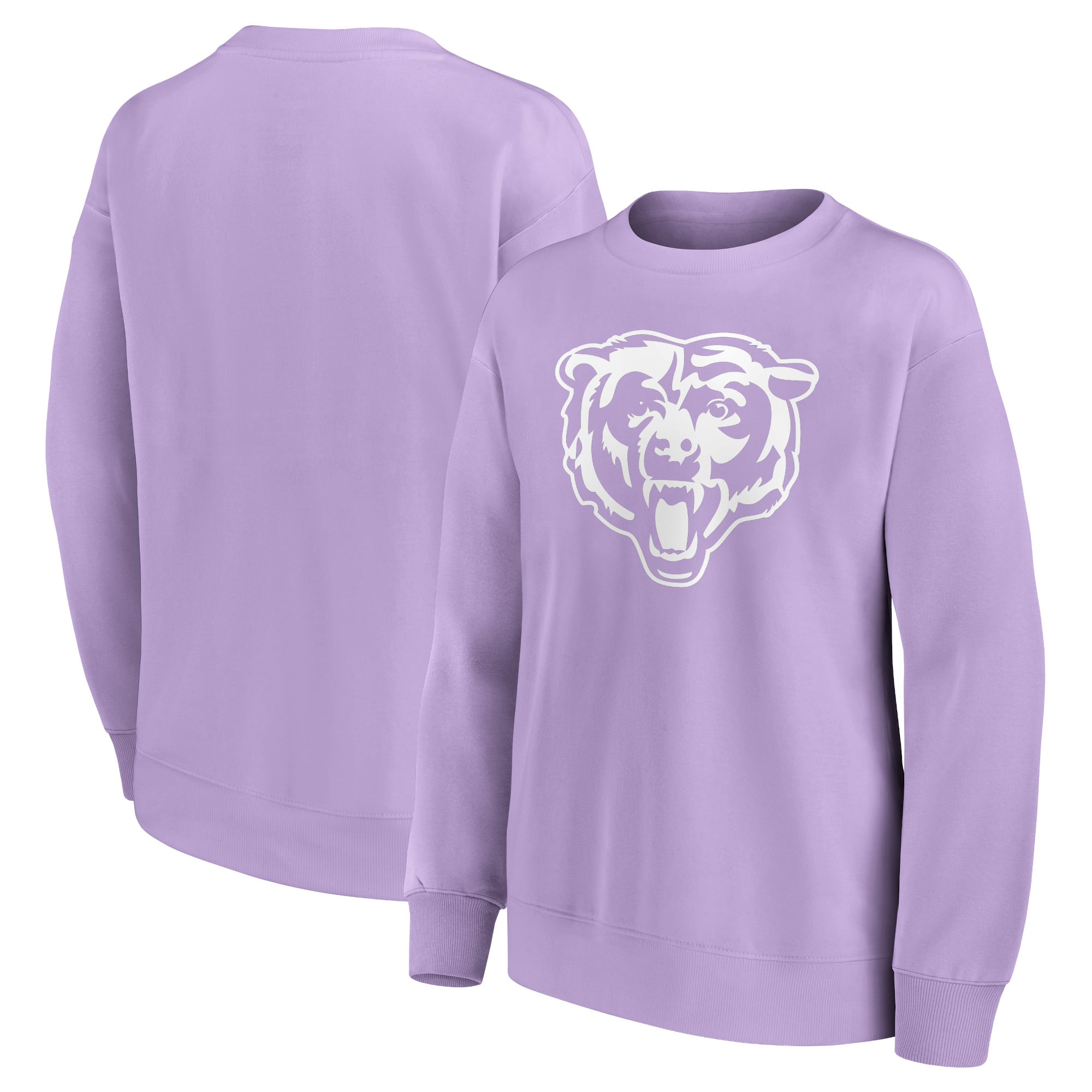 Felpa girocollo oversize con grafica mono logo Chicago Bears - Donna