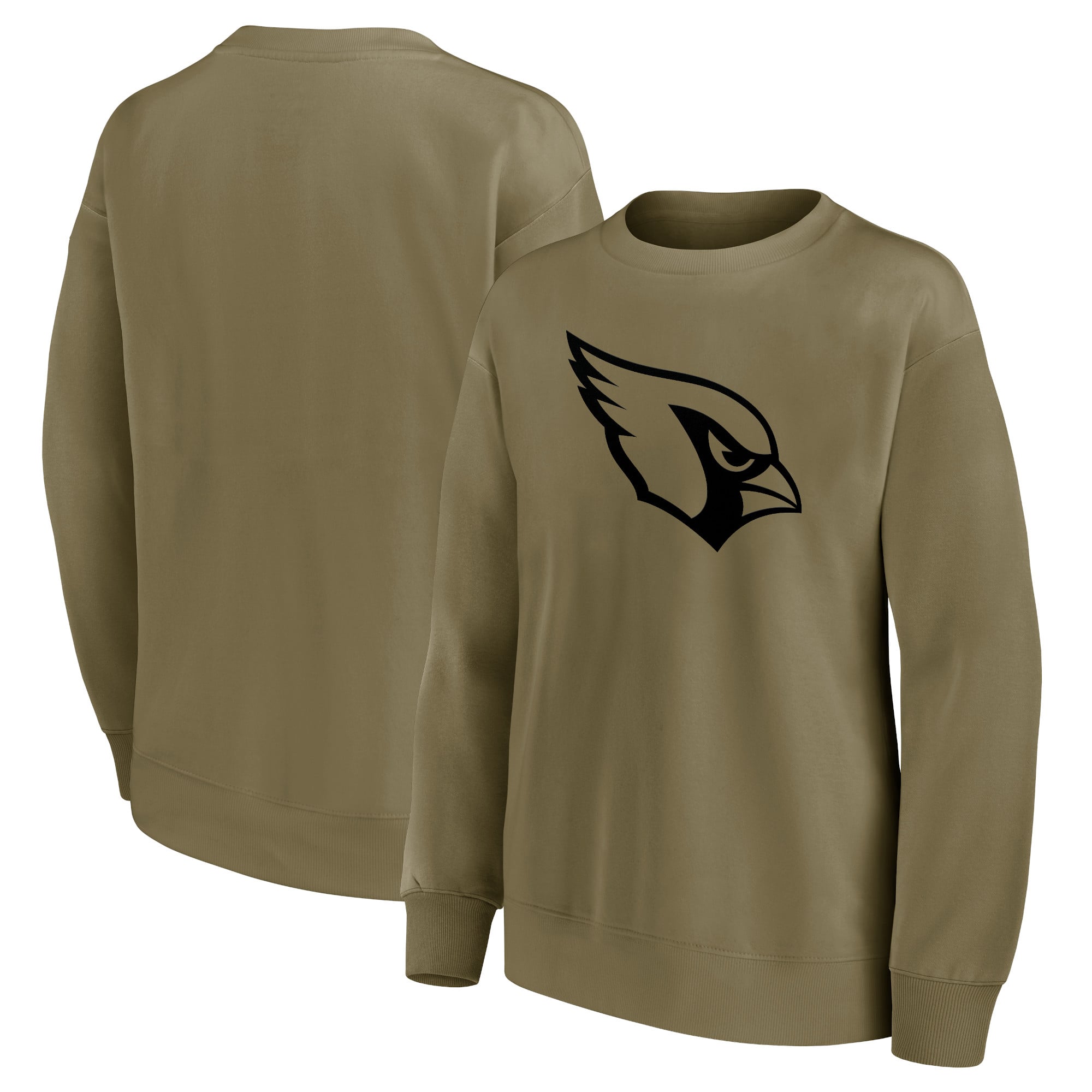 Sudadera extragrande con gráfico de logotipo monográfico de los Arizona Cardinals - Mujer