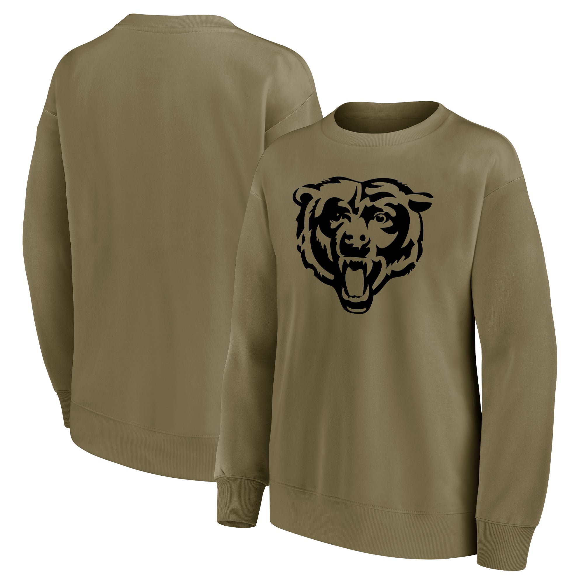 Sweat ras du cou surdimensionné graphique à logo unique Chicago Bears - Femme