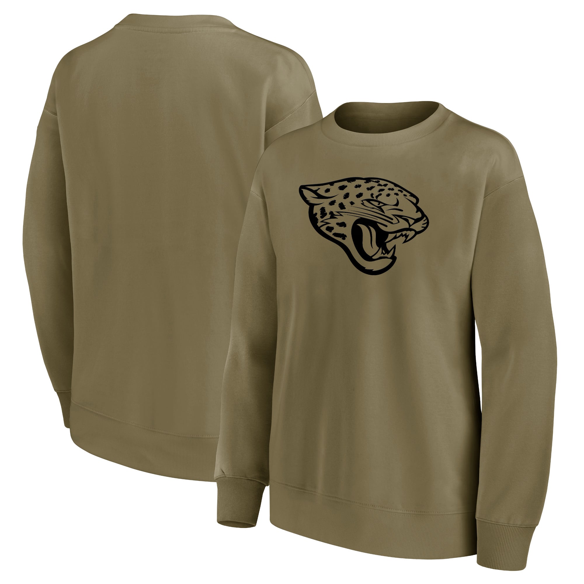 Sudadera extragrande con gráfico de logotipo monográfico de los Jacksonville Jaguars - Mujer