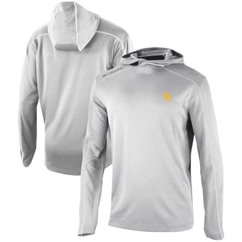 Men's Columbia  Gray Baylor Bears Omni-Wick Shotgun Pullover Hoodie