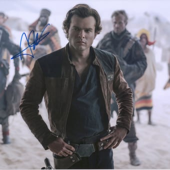 Alden Ehrenreich Solo: A Star Wars Story Autographed 11" x 14" Photograph - Alden Hologram
