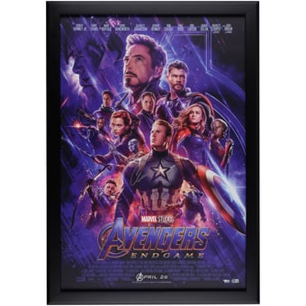 Chris Evans Captain America Autographed Framed 30" x 42" End Game Movie Poster