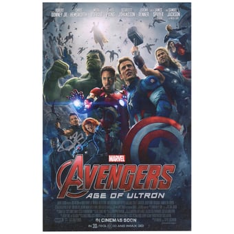 Jeremy Renner The Avengers: Age of Ultron Autographed 11" x 17" Movie Poster