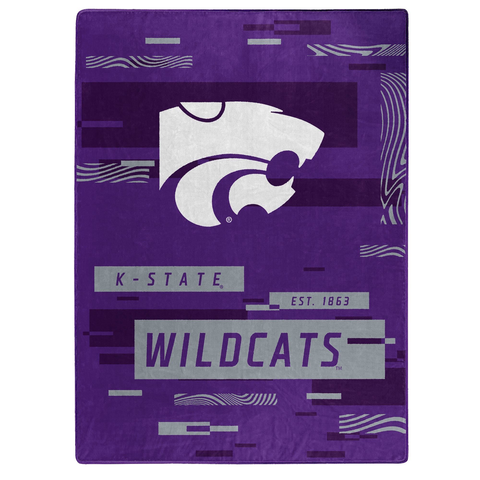 The Northwest Group  Kansas State Wildcats 50" x 60" Digitize Raschel Throw Blanket