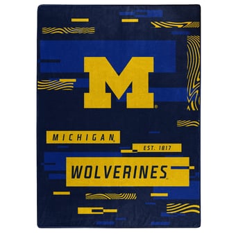 The Northwest Group  Michigan Wolverines 50" x 60" Digitize Raschel Throw Blanket