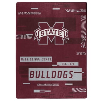 "The Northwest Group  Mississippi State Bulldogs 50"" x 60"" Digitize Raschel Throw Blanket"