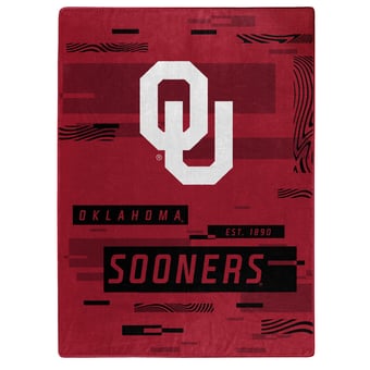 "The Northwest Group  Oklahoma Sooners 50"" x 60"" Digitize Raschel Throw Blanket"