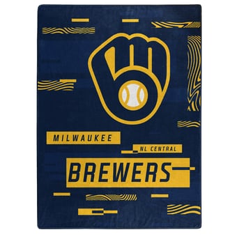 The Northwest Group  Milwaukee Brewers 50" x 60" Digitize Raschel Throw Blanket