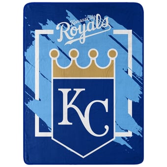 "The Northwest Group  Kansas City Royals 46"" x 60"" Dimensional Micro Raschel Plush Throw Blanket"