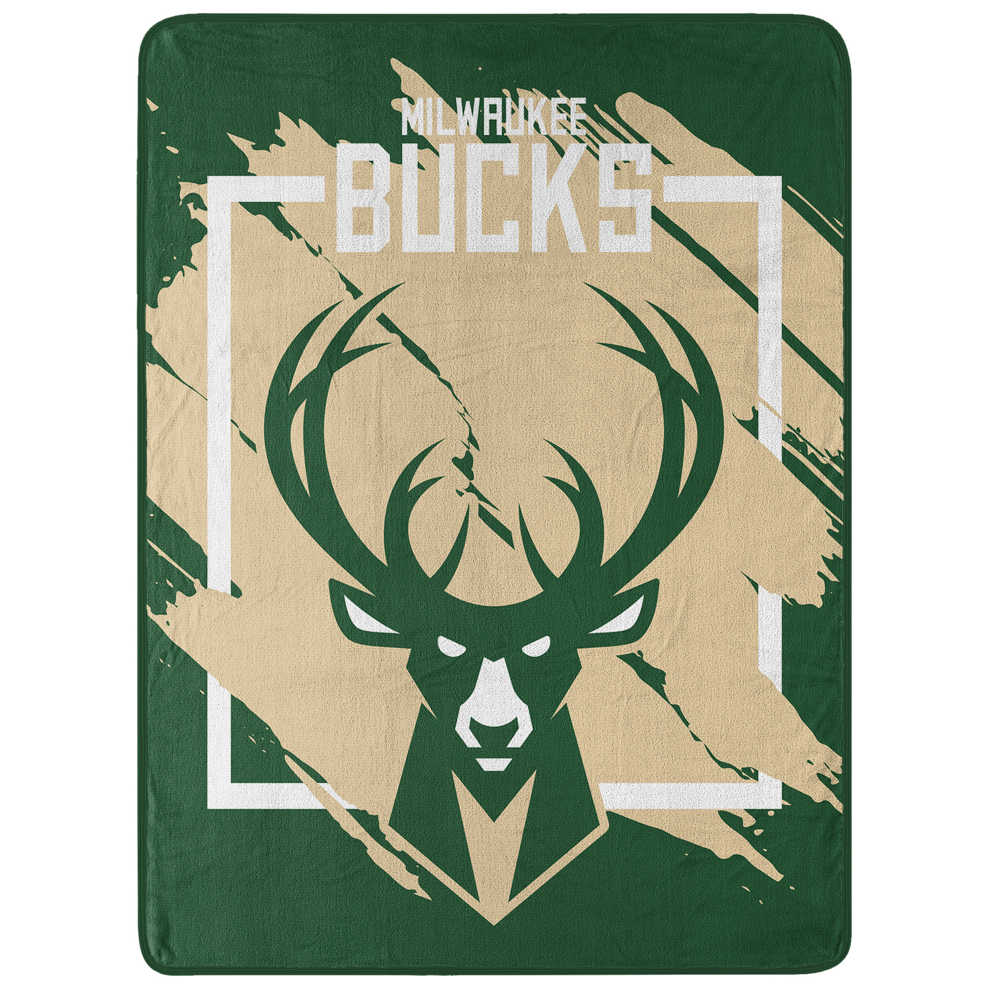 The Northwest Group  Milwaukee Bucks 46" x 60" Dimensional Micro Raschel Plush Throw Blanket