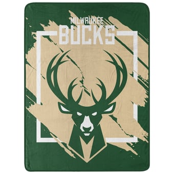 "The Northwest Group  Milwaukee Bucks 46"" x 60"" Dimensional Micro Raschel Plush Throw Blanket"