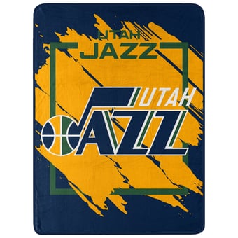 "The Northwest Group  Utah Jazz 46"" x 60"" Dimensional Micro Raschel Plush Throw Blanket"