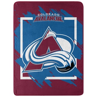 "The Northwest Group  Colorado Avalanche 46"" x 60"" Dimensional Micro Raschel Plush Throw Blanket"