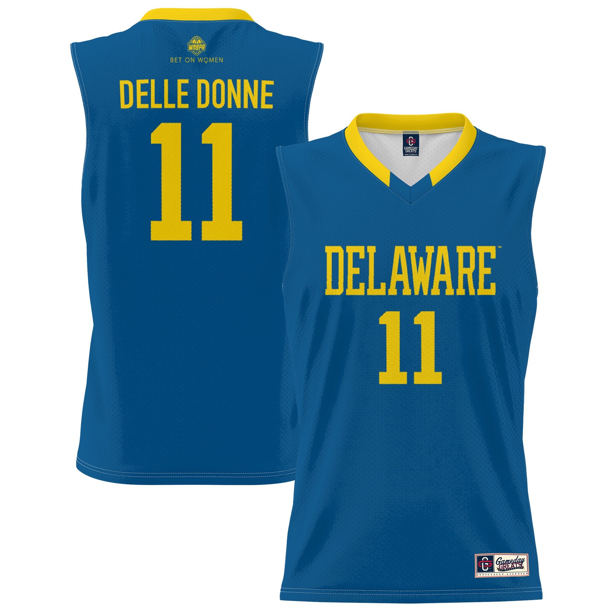 Unisex GameDay Greats Elena Delle Donne Blue Delaware Fightin' Blue Hens Lightweight Basketball Alumni Jersey