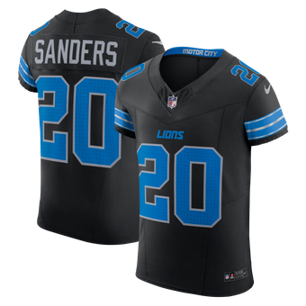 Men's Nike Barry Sanders Black Detroit Lions Alternate Vapor F.U.S.E. Elite Jersey